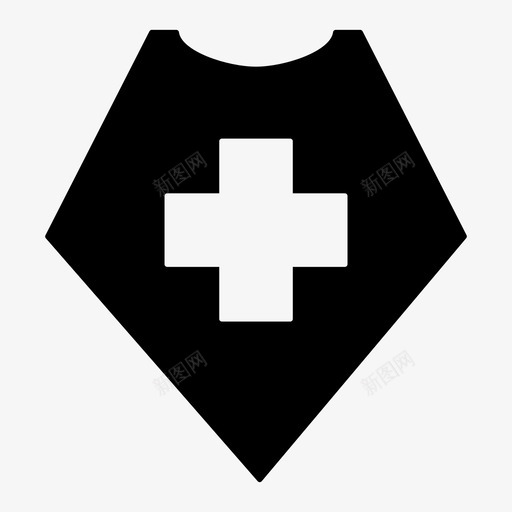 盾牌防御健康图标svg_新图网 https://ixintu.com 健康 健康雕文 医院护理 盾牌 防御 预防