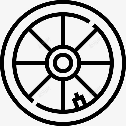 车轮自行车部件2直线图标svg_新图网 https://ixintu.com 直线 自行车部件2 车轮