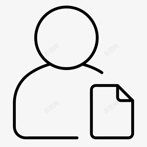 用户文档帐户文件图标svg_新图网 https://ixintu.com 公文包 基本图标所有大小 帐户 文件 用户文档 配置文件