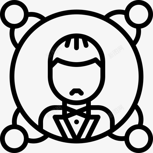 教父强盗黑手党图标svg_新图网 https://ixintu.com 强盗 教父 组织 黑手党