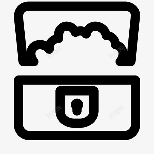 宝箱黄金海盗图标svg_新图网 https://ixintu.com 宝箱 海盗 财富 黄金