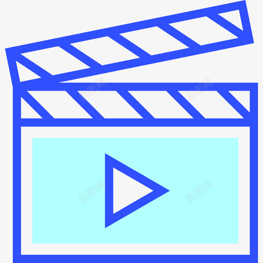 隔板电影录影带线颜色图标svg_新图网 https://ixintu.com 电影录影带 线颜色 隔板