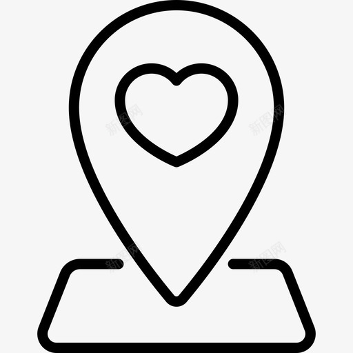 婚礼地点57号婚礼直线型图标svg_新图网 https://ixintu.com 57号婚礼 婚礼地点 直线型