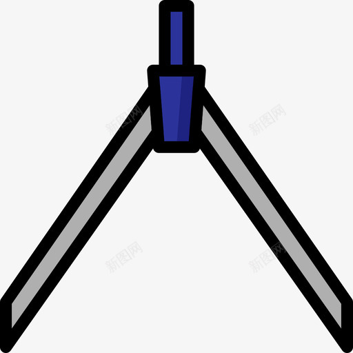 指南针信纸11线性颜色图标svg_新图网 https://ixintu.com 信纸11 指南针 线性颜色