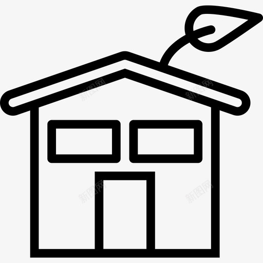 住宅生态67线性图标svg_新图网 https://ixintu.com 住宅 生态67 线性