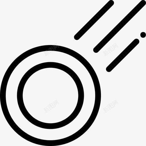 冰球冬季运动10直线型图标svg_新图网 https://ixintu.com 冬季运动10 冰球 直线型