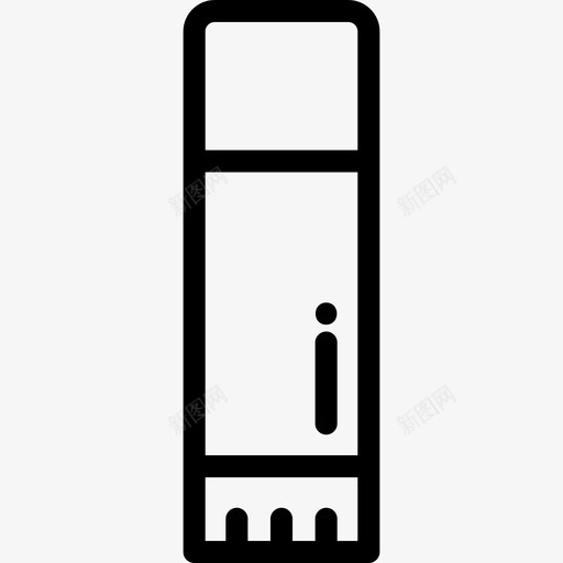 胶水棒文具20线状图标svg_新图网 https://ixintu.com 文具20 线状 胶水棒