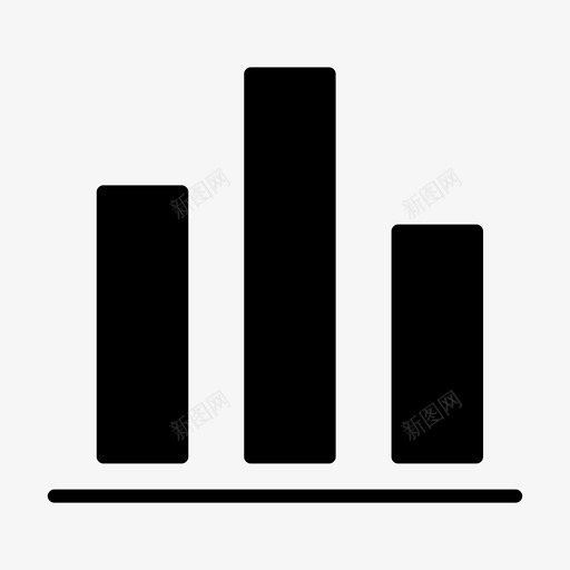 分析条形图图表图标svg_新图网 https://ixintu.com 分析 图表 图表黑色填充 报表 条形图 统计