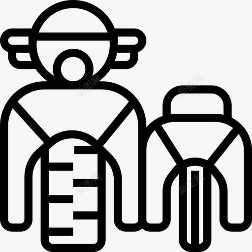 侧车车头直线型图标svg_新图网 https://ixintu.com 侧车 直线型 车头
