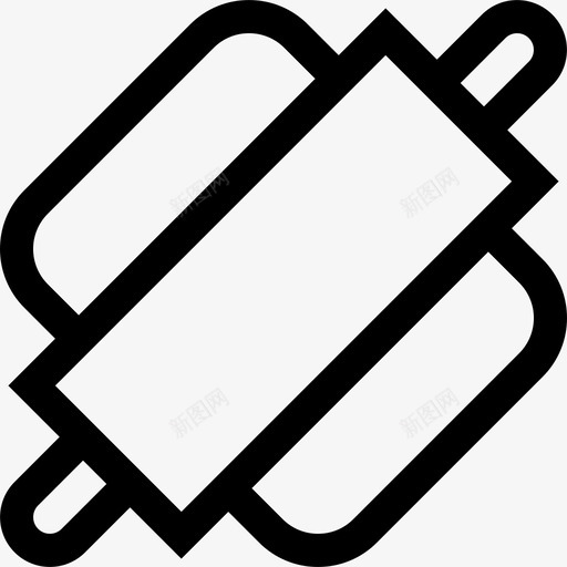 擀面杖家庭生活5线性图标svg_新图网 https://ixintu.com 家庭生活5 擀面杖 线性