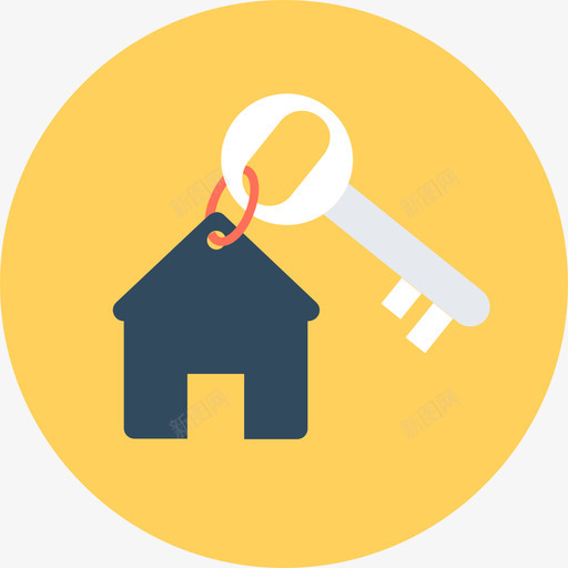 住宅房地产33圆形图标svg_新图网 https://ixintu.com 住宅 圆形 房地产33