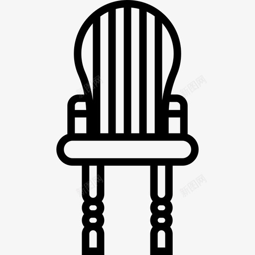 椅子复古装饰7线性图标svg_新图网 https://ixintu.com 复古装饰7 椅子 线性