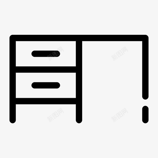 办公桌整理桌子图标svg_新图网 https://ixintu.com 办公室间隙介质 办公桌 工作 工作区 整理 桌子