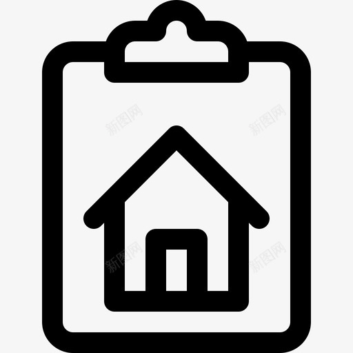 剪贴板笔记和任务4线性图标svg_新图网 https://ixintu.com 剪贴板 笔记和任务4 线性