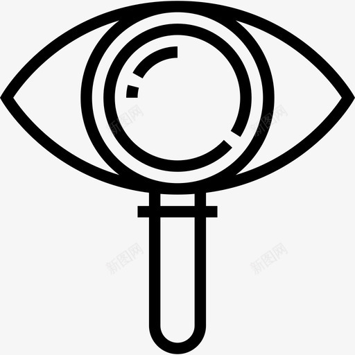 Loupe侦探2线性图标svg_新图网 https://ixintu.com Loupe 侦探2 线性