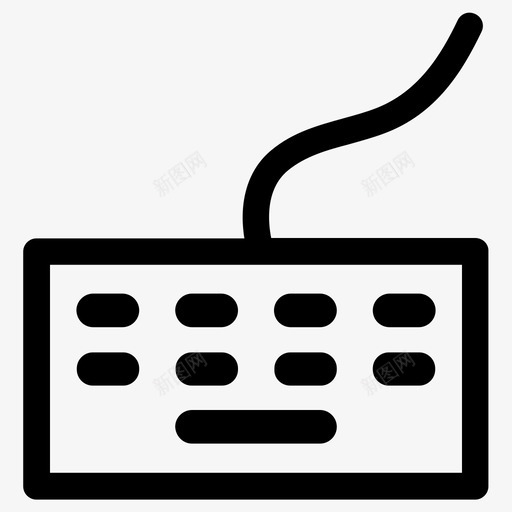 键盘输入键入图标svg_新图网 https://ixintu.com 书写 基本图标2 输入 键入 键盘