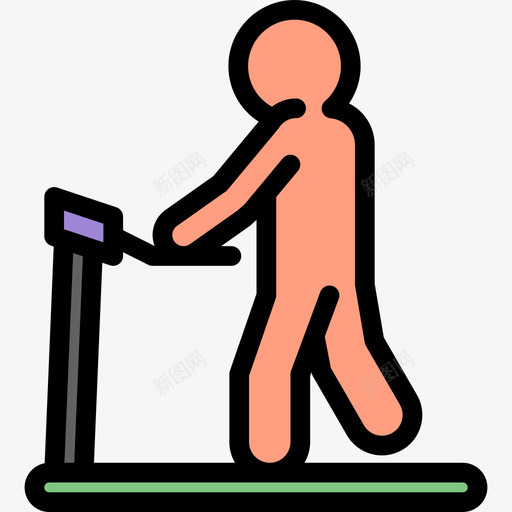 康复理疗7线色图标svg_新图网 https://ixintu.com 康复 理疗7 线色