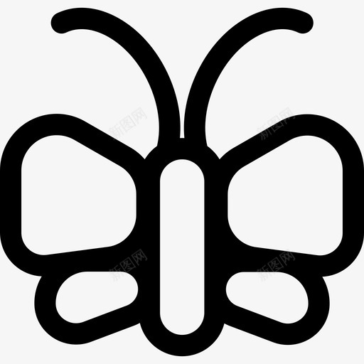 蝴蝶自然14直系图标svg_新图网 https://ixintu.com 直系 自然14 蝴蝶