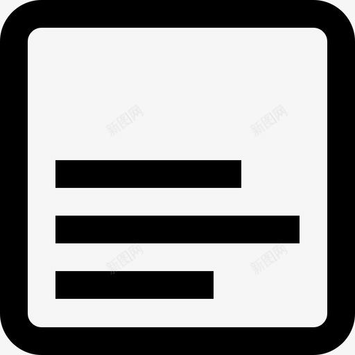 左对齐文本编辑器21轮廓图标svg_新图网 https://ixintu.com 左对齐 文本编辑器21 轮廓