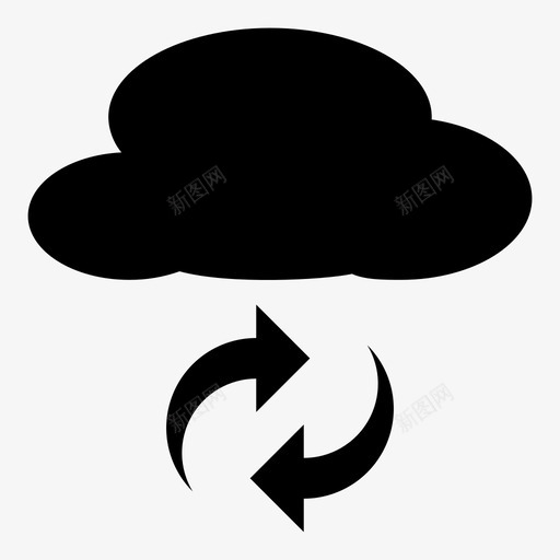 云同步数据同步贝尔天气云扩大同步图标svg_新图网 https://ixintu.com 云同步 数据同步 贝尔天气云扩大同步