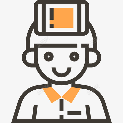 用户社交成瘾黄影图标svg_新图网 https://ixintu.com 用户 社交成瘾 黄影