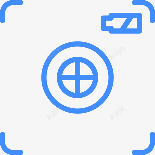 聚焦摄影13蓝色图标svg_新图网 https://ixintu.com 摄影13 聚焦 蓝色