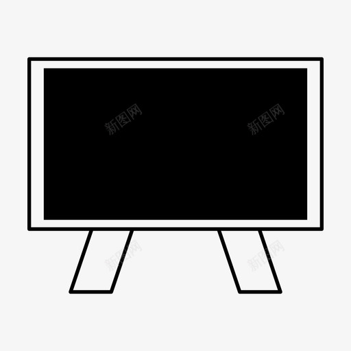 黑板课堂学习图标svg_新图网 https://ixintu.com 学习 市场营销 用户界面 网页设计 课堂 课程 黑板