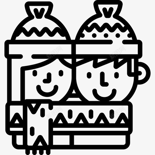 夫妇圣诞104直系图标svg_新图网 https://ixintu.com 圣诞104 夫妇 直系