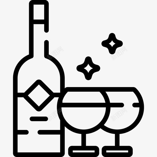 葡萄酒圣诞104直系图标svg_新图网 https://ixintu.com 圣诞104 直系 葡萄酒