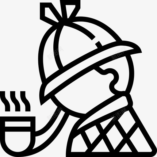 夏洛克福尔摩斯2号侦探直系人图标svg_新图网 https://ixintu.com 2号侦探 夏洛克福尔摩斯 直系人