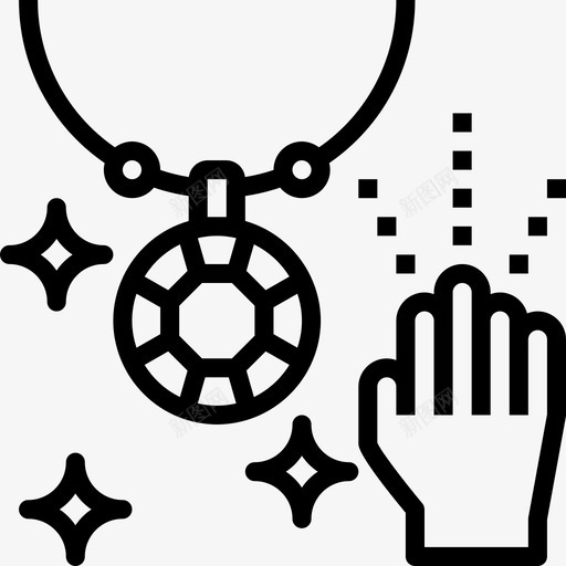 项链爱好直系图标svg_新图网 https://ixintu.com 爱好 直系 项链