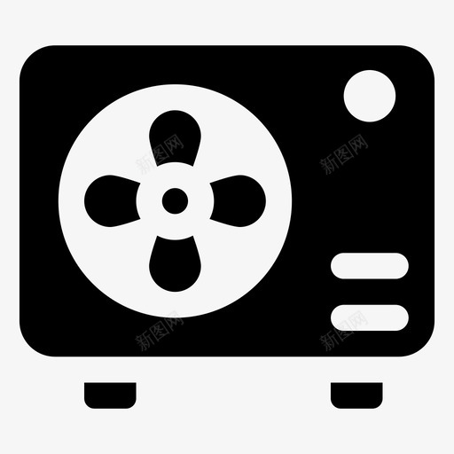 窗空调空调机组空调图标svg_新图网 https://ixintu.com 室内空调 空调 空调机组 窗空调 通风和制冷图示符图标