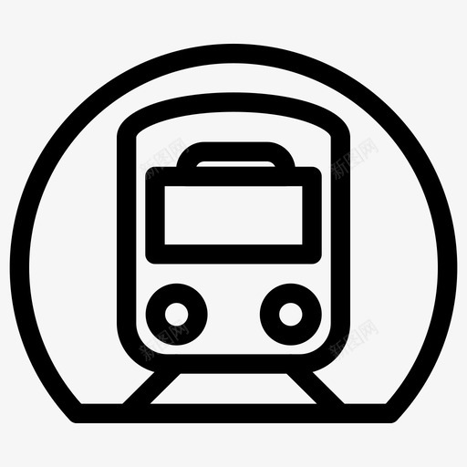火车隧道车站火车站图标svg_新图网 https://ixintu.com 火车站 火车隧道 车站