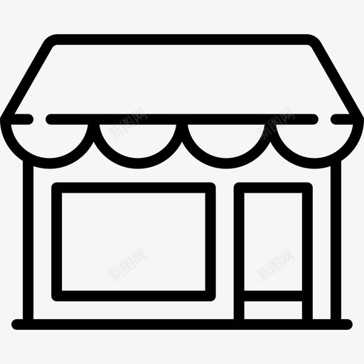 商店电子商务40线性图标svg_新图网 https://ixintu.com 商店 电子商务40 线性