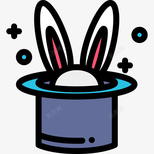 魔术帽11号直线颜色图标svg_新图网 https://ixintu.com 11号 直线颜色 魔术帽
