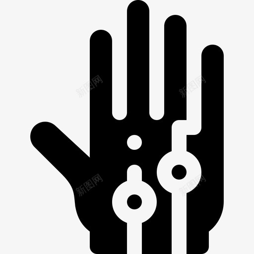 有线手套虚拟现实23填充图标svg_新图网 https://ixintu.com 填充 有线手套 虚拟现实23