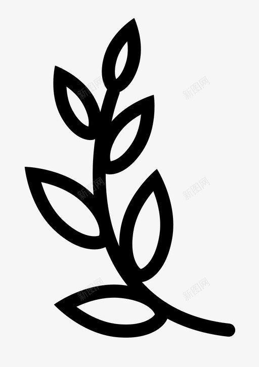 月桂优秀希腊图标svg_新图网 https://ixintu.com 优秀 优等 希腊 月桂 月桂卓越 植物 质量
