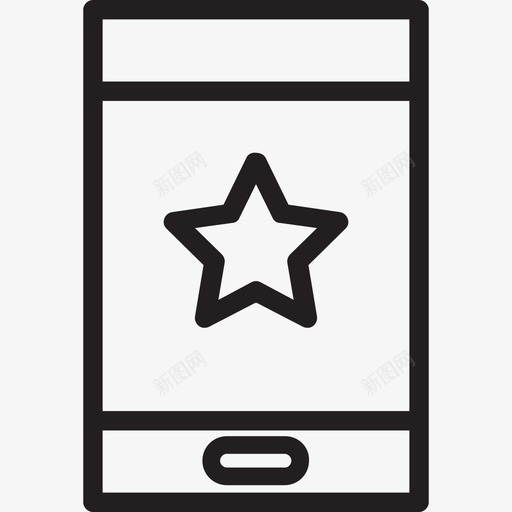 智能手机seo61线性图标svg_新图网 https://ixintu.com seo61 智能手机 线性
