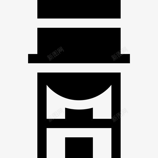 水塔城市23已填充图标svg_新图网 https://ixintu.com 城市23 已填充 手绘水塔 水塔