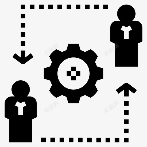 转移更改连接图标svg_新图网 https://ixintu.com 更改 替换 移动 转移 连接 风险管理图示符
