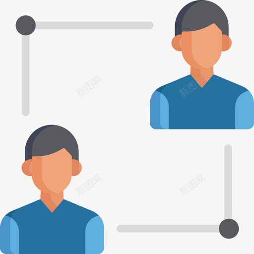 网络云计算19扁平图标svg_新图网 https://ixintu.com 云计算19 扁平 网络