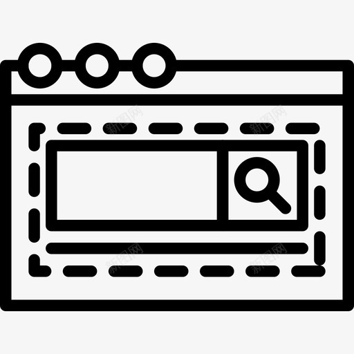 浏览器ui界面18线性图标svg_新图网 https://ixintu.com ui界面18 浏览器 线性