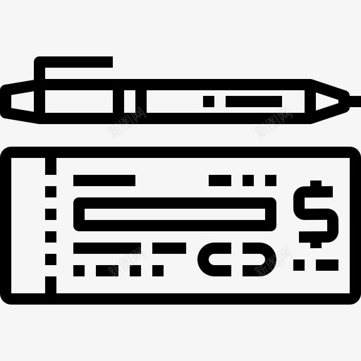 经济银行商业图标svg_新图网 https://ixintu.com 商业 支票簿 经济 金融 银行