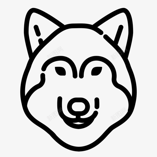 狼动物自然图标svg_新图网 https://ixintu.com 动物 捕食者 狼 自然 野生动物