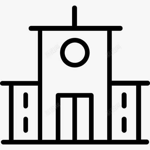 32号楼直线型图标svg_新图网 https://ixintu.com 32号楼 直线型