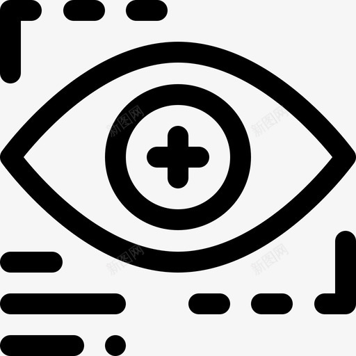 仿生隐形眼镜虚拟现实22线性图标svg_新图网 https://ixintu.com 仿生隐形眼镜 线性 虚拟现实22