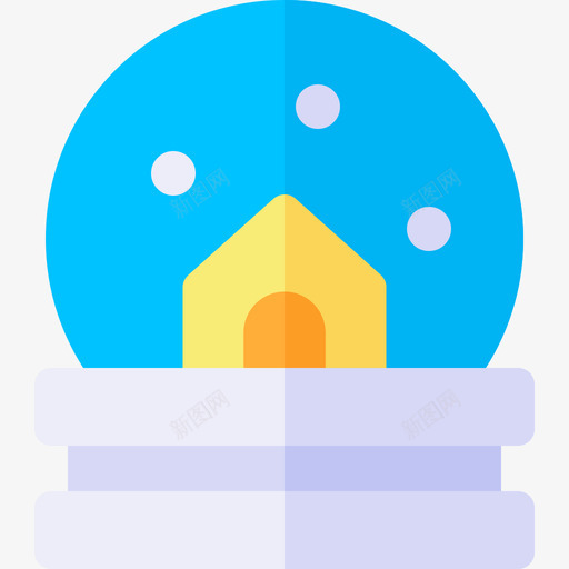 雪球仪寒假4扁平图标svg_新图网 https://ixintu.com 寒假4 扁平 雪球仪