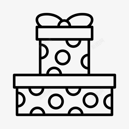礼物庆祝新年图标svg_新图网 https://ixintu.com 庆祝 新年 礼物 聚会 除夕