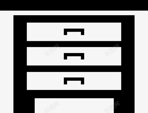 办公桌橱柜抽屉图标svg_新图网 https://ixintu.com 办公桌 抽屉 文件柜 橱柜 重要文件