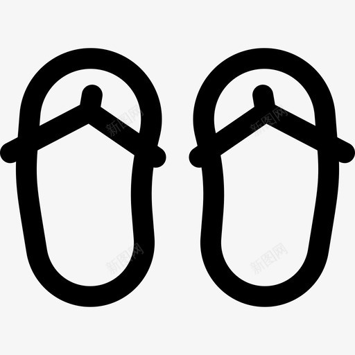 人字拖冲浪9直线型图标svg_新图网 https://ixintu.com 人字拖 冲浪9 直线型